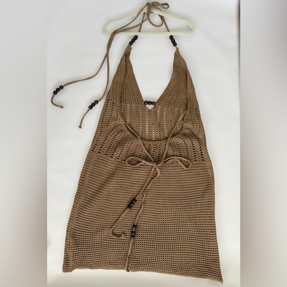 Harmony In Nature Tan Halter Dress - Picture 10 of 10